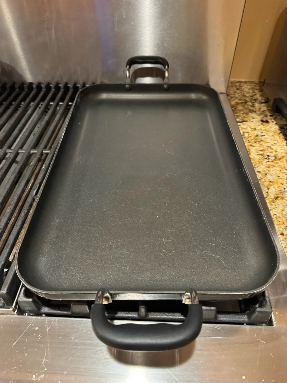 T-Fal Rectangular (18”x 11”) Black Griddle Pan with Dual Comfort Handles